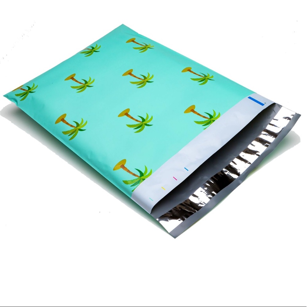 50 10X13 Palm Tree Poly Mailers CLEARANCE - Picture 6 of 6